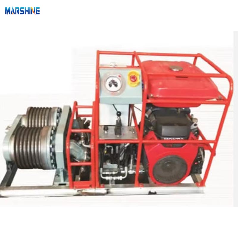 5ton Double Capstan benzin kábel csörlő